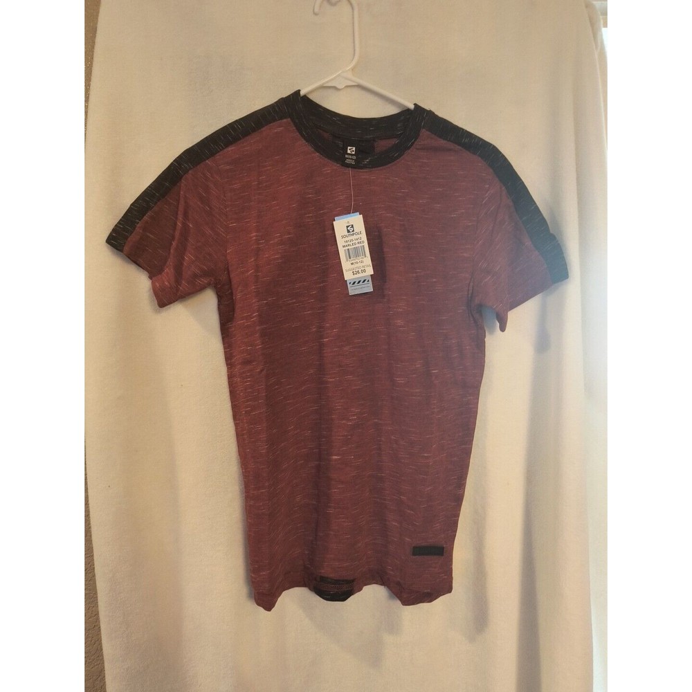 SouthPole Brand New Medium Shirt Boys Red Black NWT 10-12